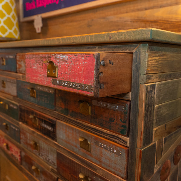 One-of-a-kind Multi-Drawer Unit
