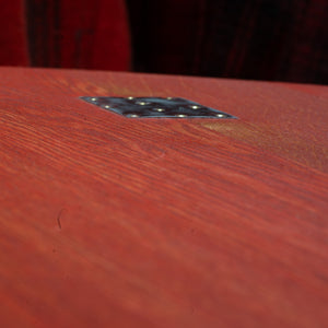 Painted Oak Table with Pulley Base