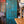 Tall Blue Restored Multi-Drawer Cabinet