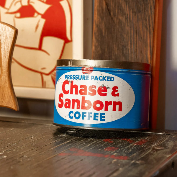 Handcrafted Wall Bottle Opener w/ Chase Sanborn Can