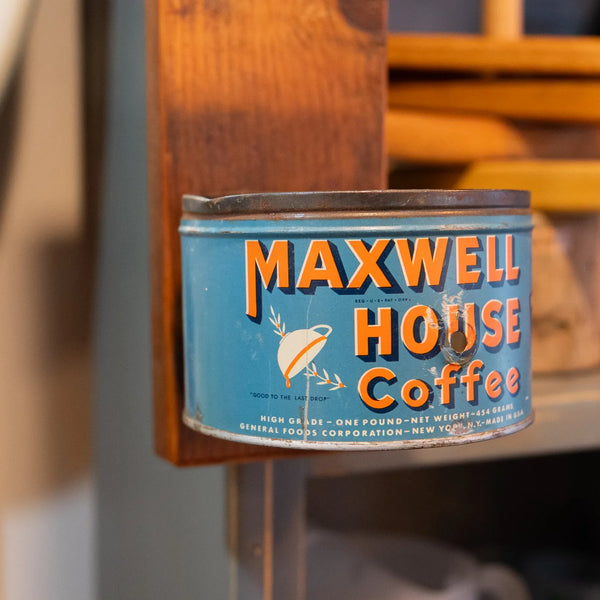Handcrafted Wall Bottle Opener w/ Maxwell Coffee Can