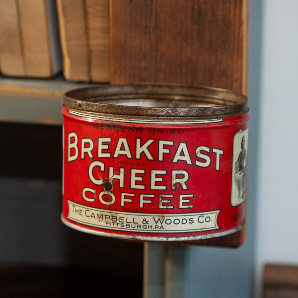 Handcrafted Wall Bottle Opener w/ Skull and Vintage Breakfast Cheer Can