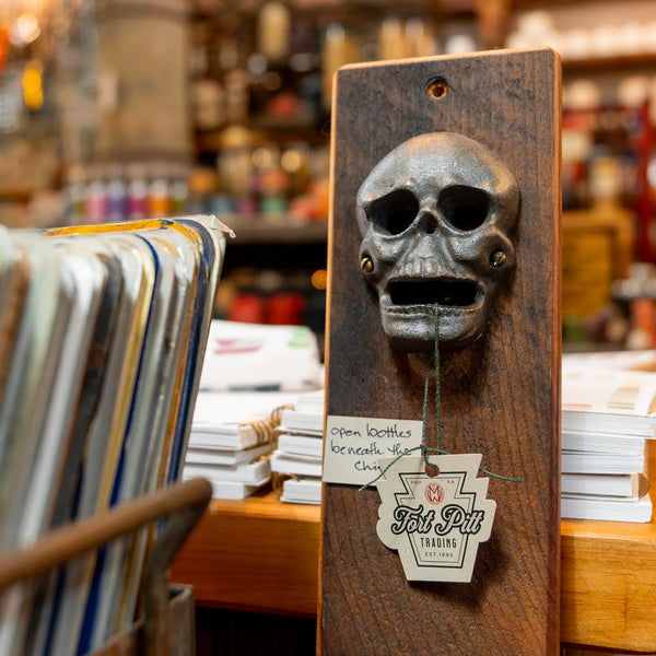Handcrafted Wall Bottle Opener w/ Vintage Beech-Nut Coffee Can