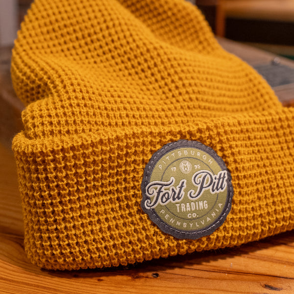 Mustard Fort Pitt Trading Beanie