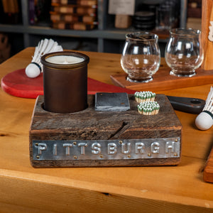 Pittsburgh Candle Holder (Front)