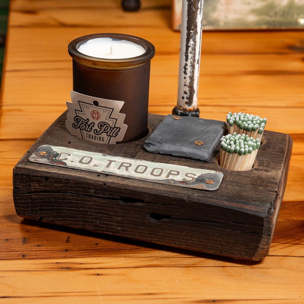 "CO TROOPS" Candle Holder
