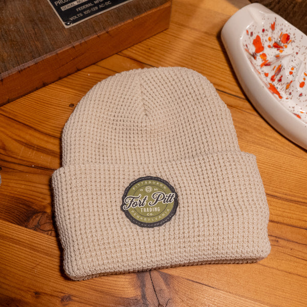 Cream Fort Pitt Trading Beanie