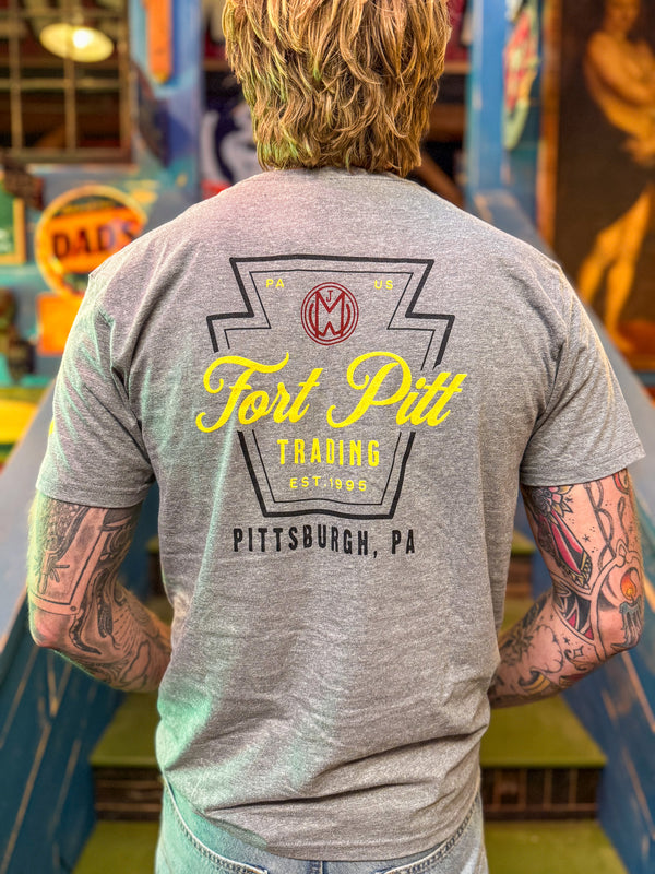 Gray T-shirt w/Keystone Logo