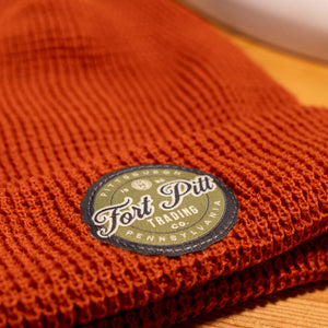 Orange Fort Pitt Trading Beanie