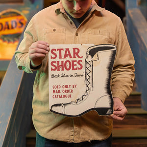 Vintage Star Shoes Advertising Sign