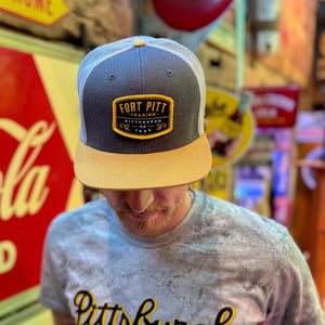 Fort Pitt Trading Gray/Gold Trucker Hat