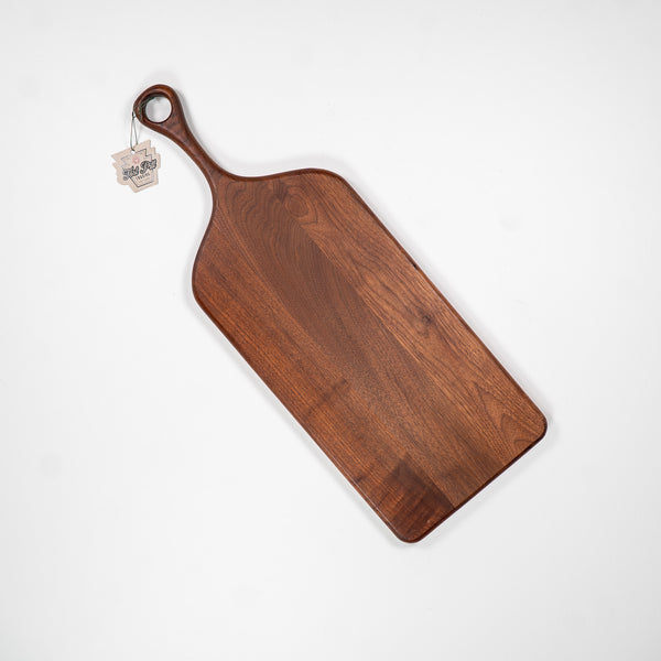 Long Walnut Cutting/Charcuterie Board with Handle