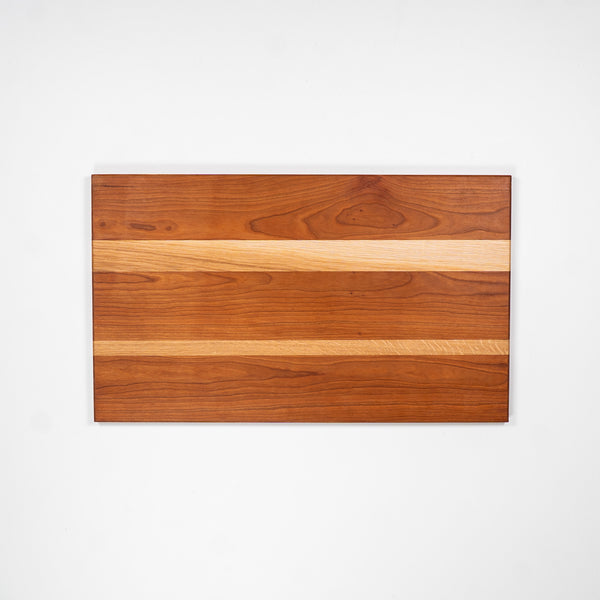 Cherry Cutting/Charcuterie Board with Stripes