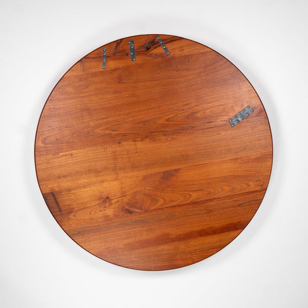 23in Cherry Lazy Susan w/ Metal Accents
