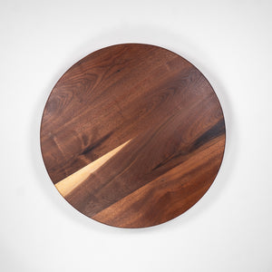 20in Walnut Lazy Susan with Minimal Sap Wood