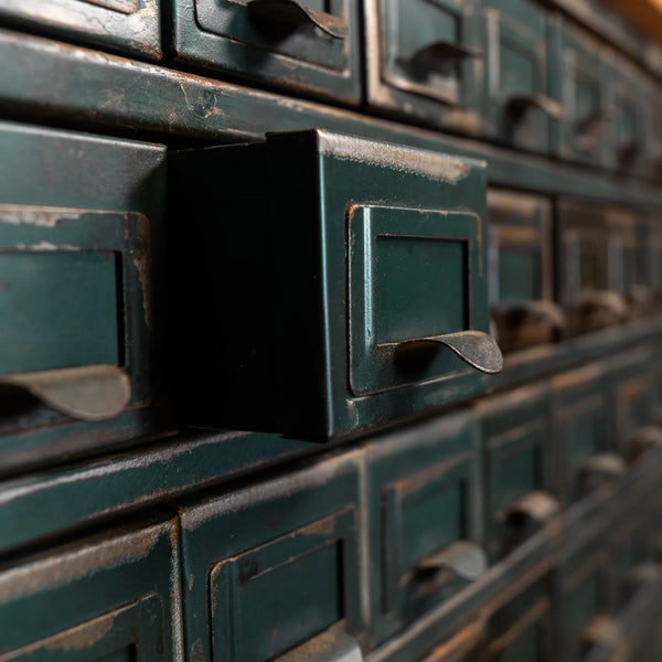 Green Multi-Drawer Unit