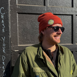 Orange Fort Pitt Trading Beanie