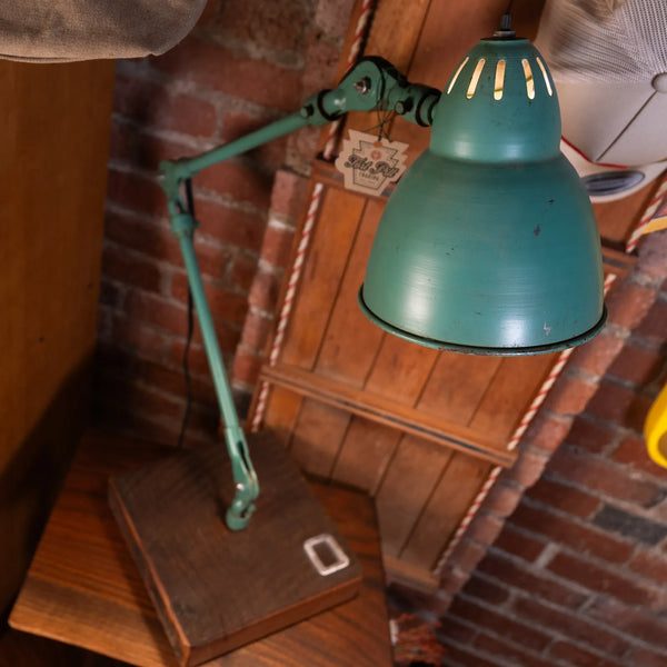 Refurbished Vintage Desk Lamp with "O"