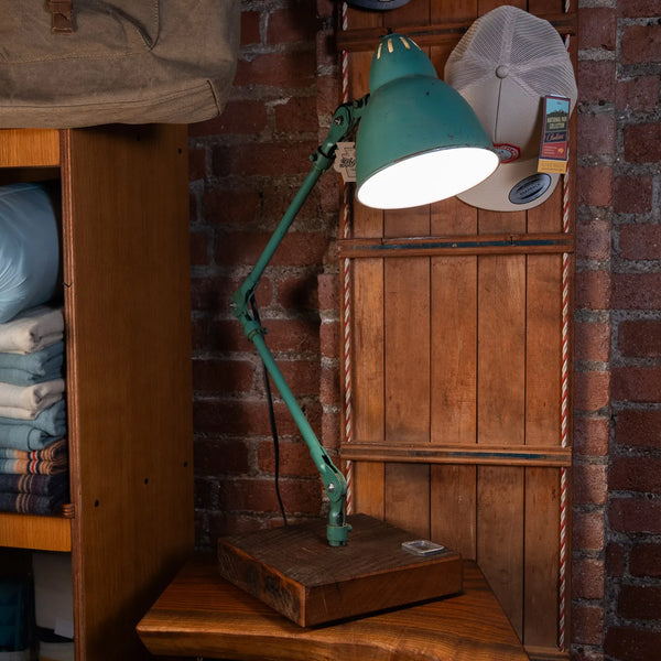 Refurbished Vintage Desk Lamp with "O"