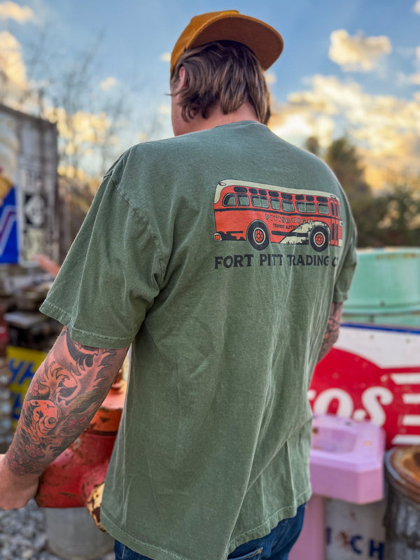 Green Pittsburgh Bus Tee
