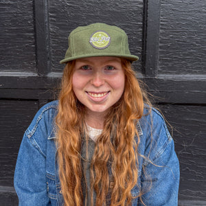 Wool 5-Panel Patch Hat (Green)